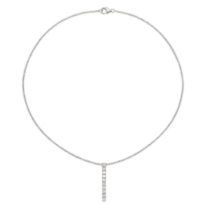 Collana con pendente a barra e punti luce John Richmond